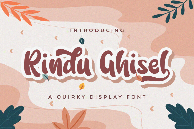 Rindu Ghisel - Quirky Script Font - StringLabs