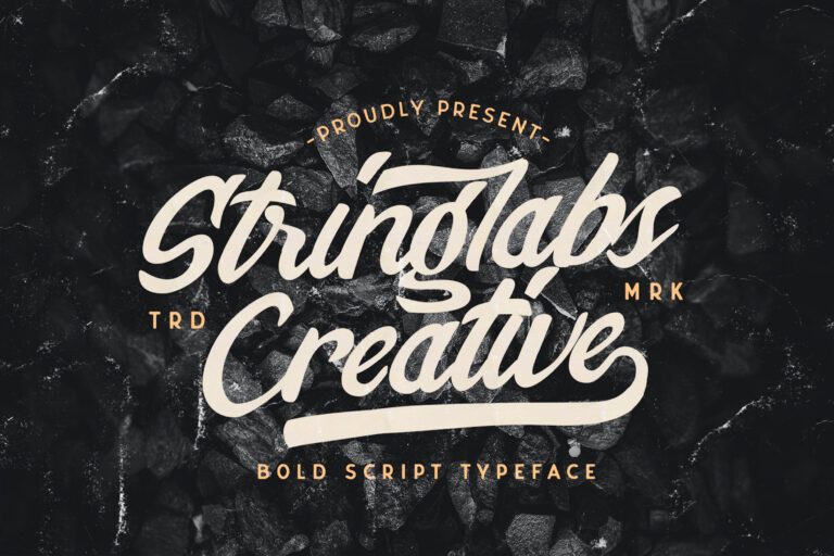 Stringlabs Creative - Bold Script Font - Stringlabs