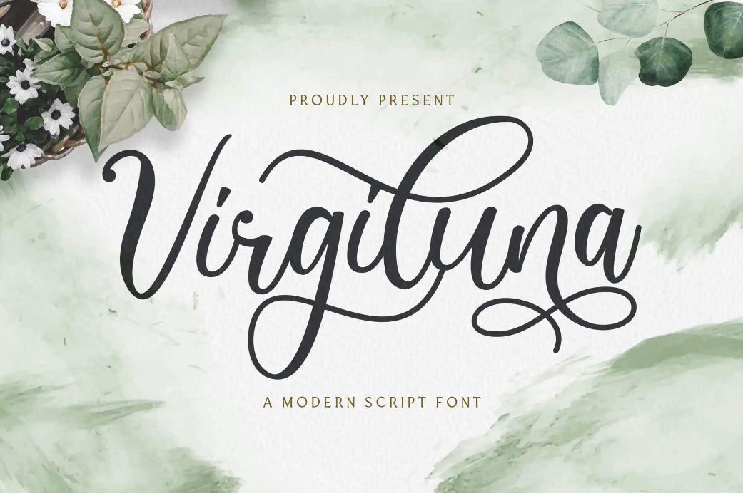 Virgiluna Font: Modern Handwritten Style for Bewitching Designs