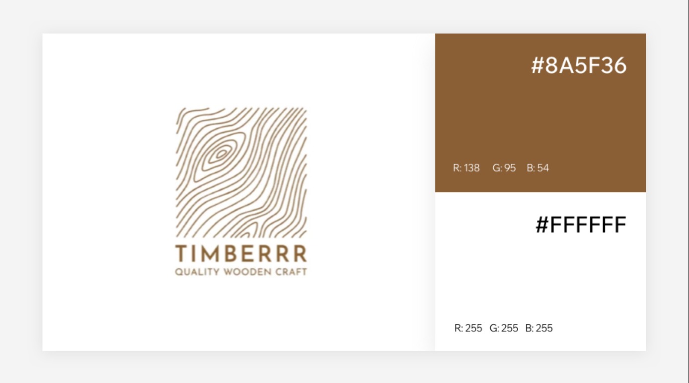 Brown and White Color Combination for Logo in 2024