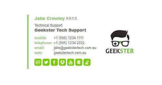 Tech Support Email Banner Example 