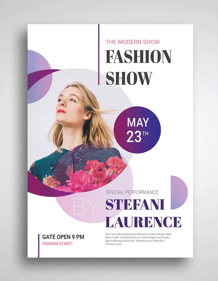 Fashion Show Email Banner Example