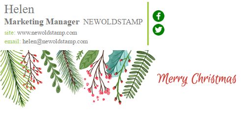 Merry Christmas Email Banner 
