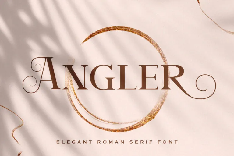 Angler Serif as Clothing Brand Font