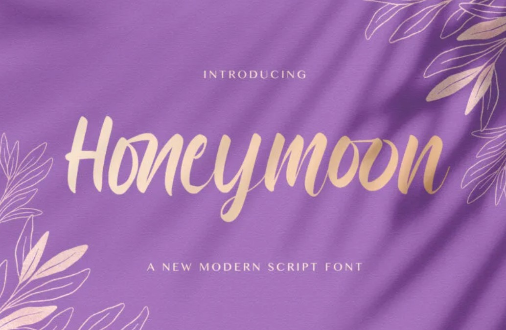 Honeymoon A New Modern Script Font