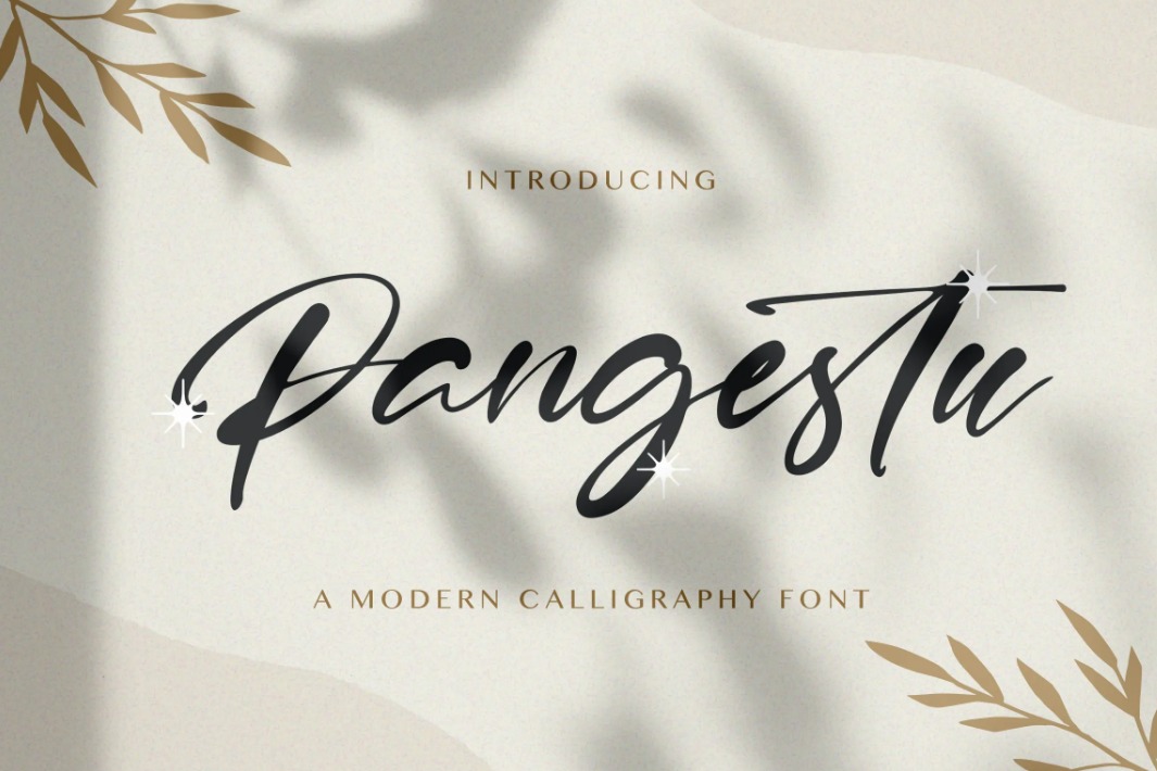 Pangestu A Modern Calligraphy Font