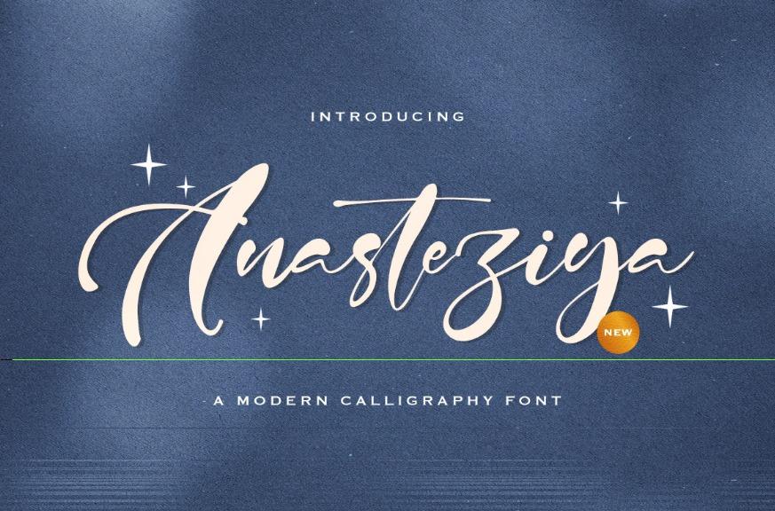 Anasteziya A Modern Calligraphy Font