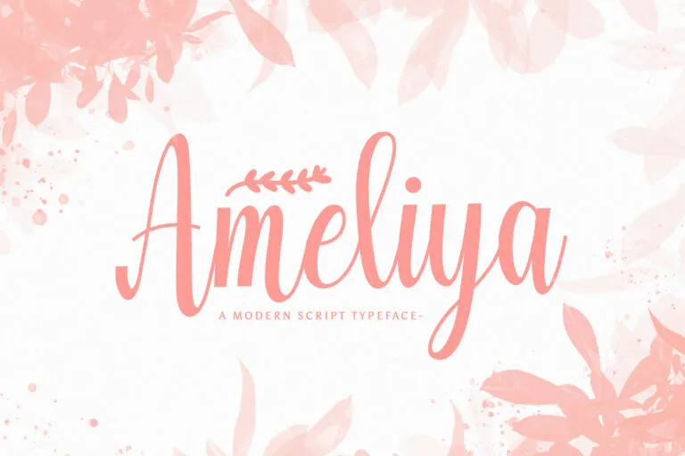 Ameliya Modern Script Typeface