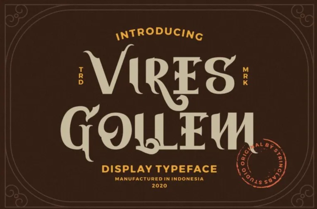 Vires Gollem Font