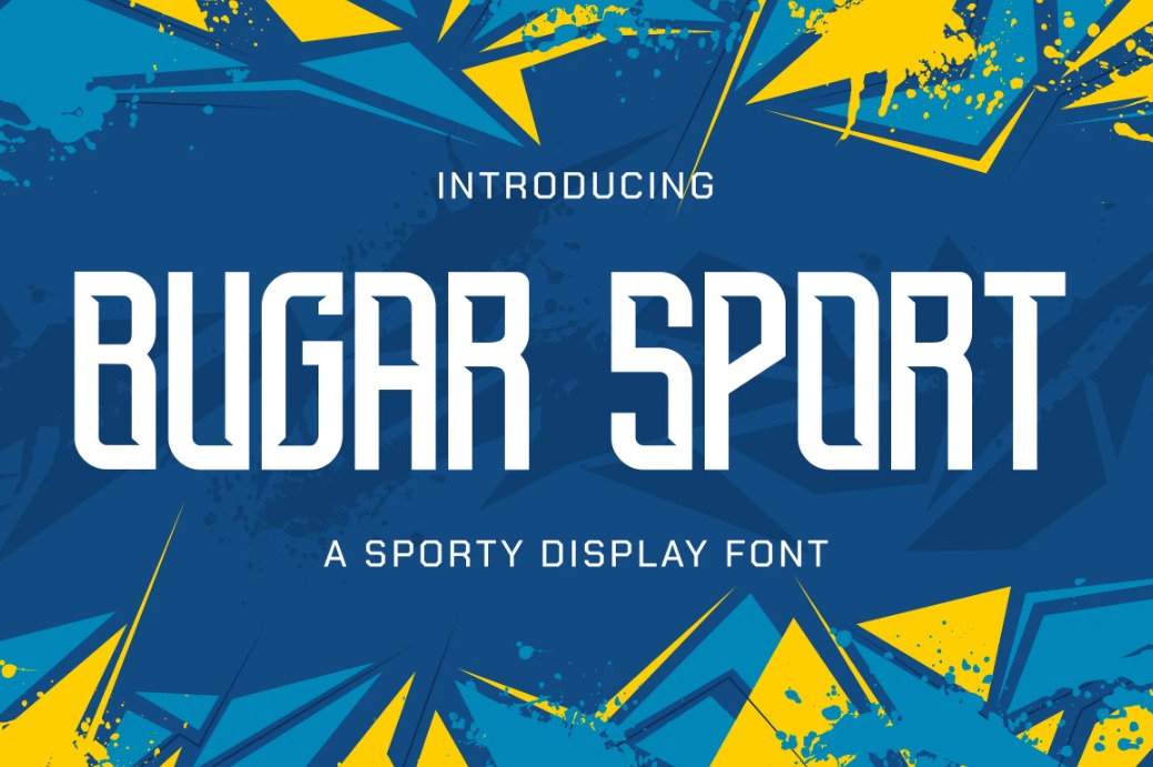 5. Bugar Sport Font