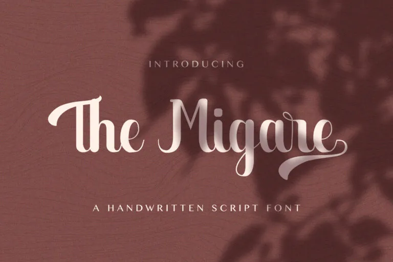 The Migare Handwritten Script Font