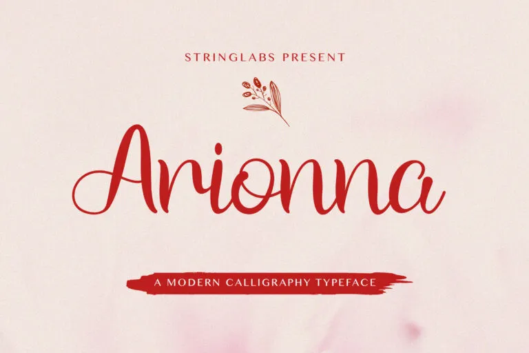 Arionna Modern Calligraphy Typeface