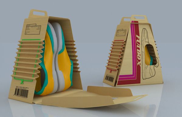 Reusable paper shoe box ready for repurpose