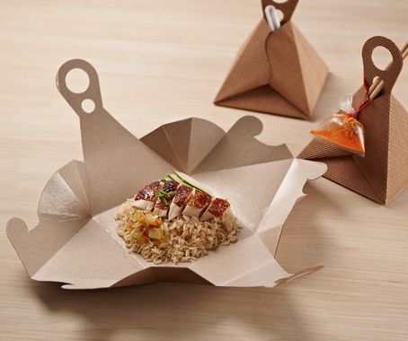 recycled paper as aesthetic lunch packaging