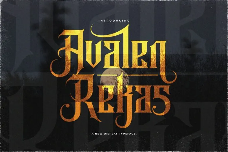 Avalen Rekas Blackletter Font