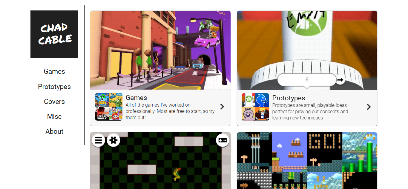 Chad Cable’s game design portfolio