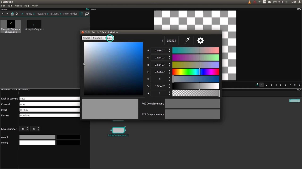 A work project in ButtleOFX