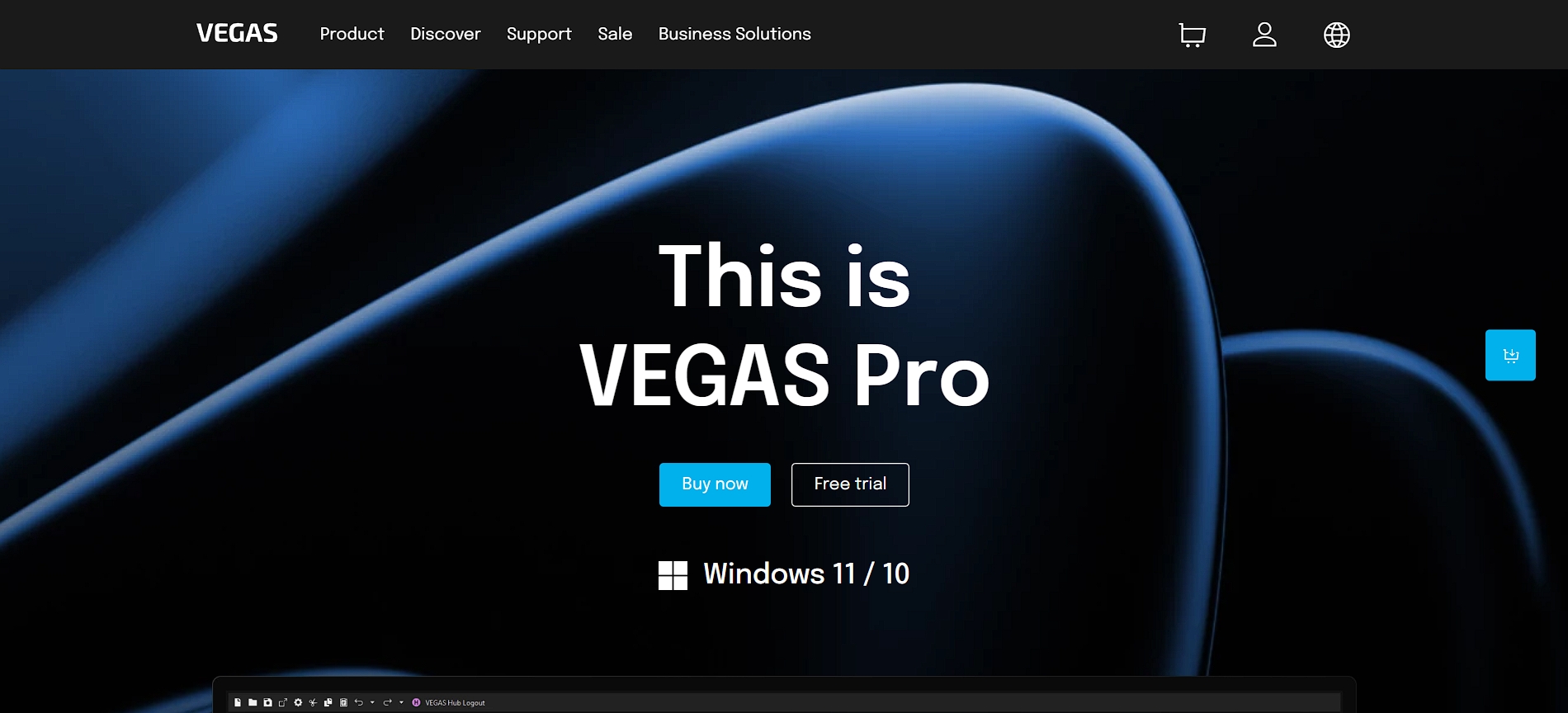 Vegas’ homepage
