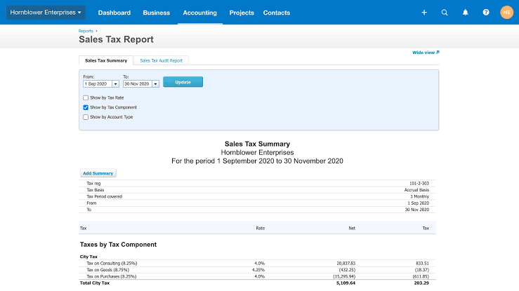 Xero Tax Dashboard