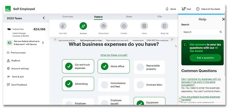 H&R Block AI Assistant Dashboard