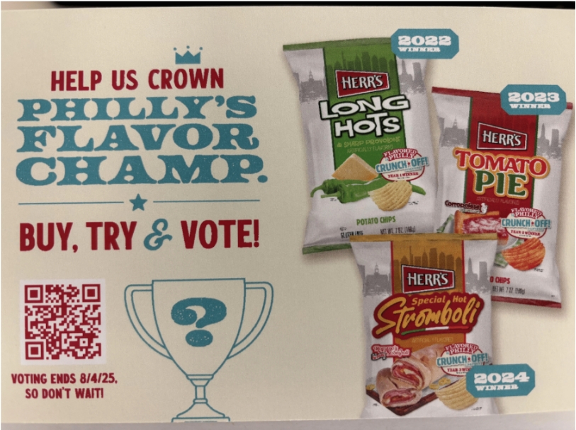 Herr’s Philly flavor contest voting chips