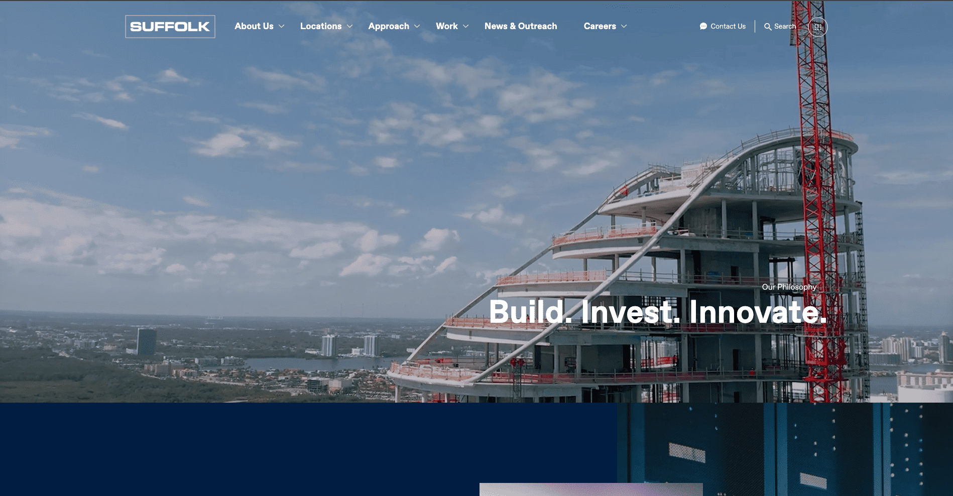 Suffolk Construction website design