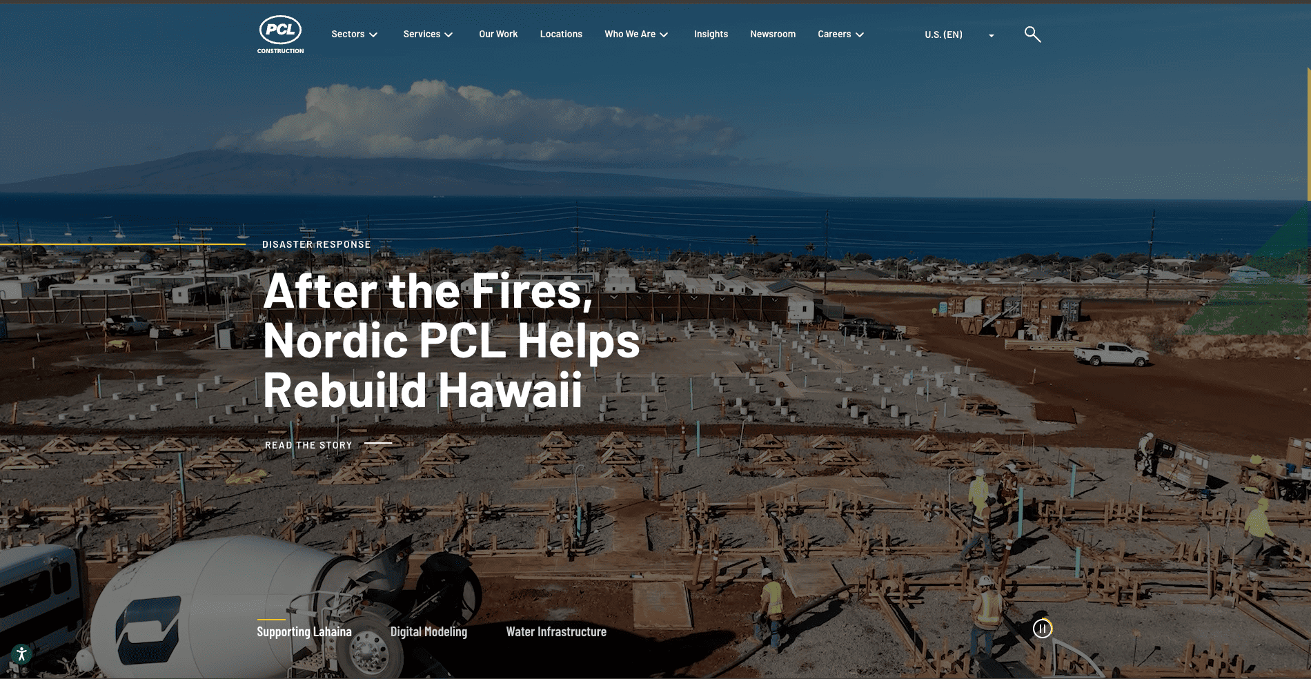 PCL Construction website