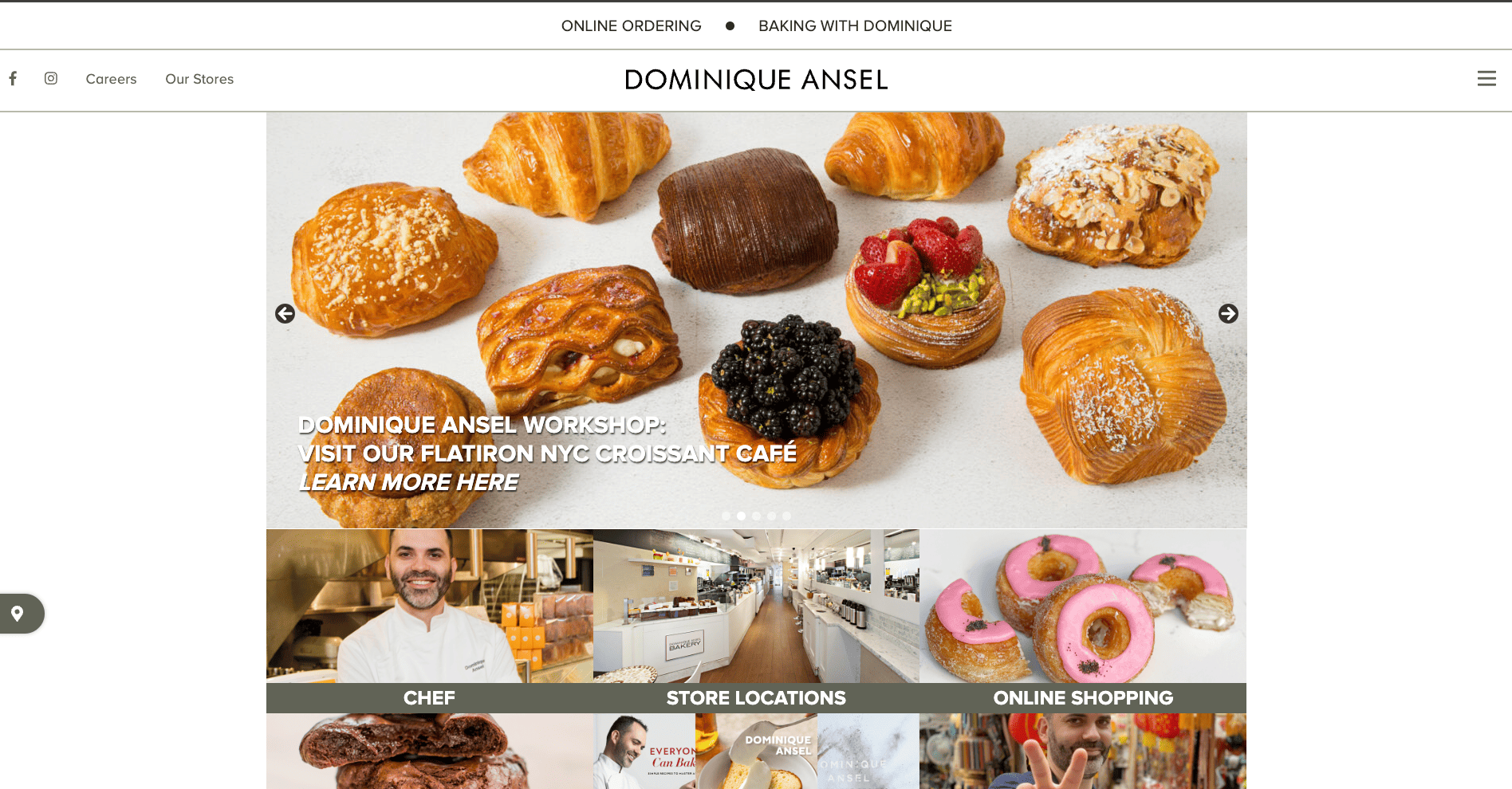 Dominique Ansel food website