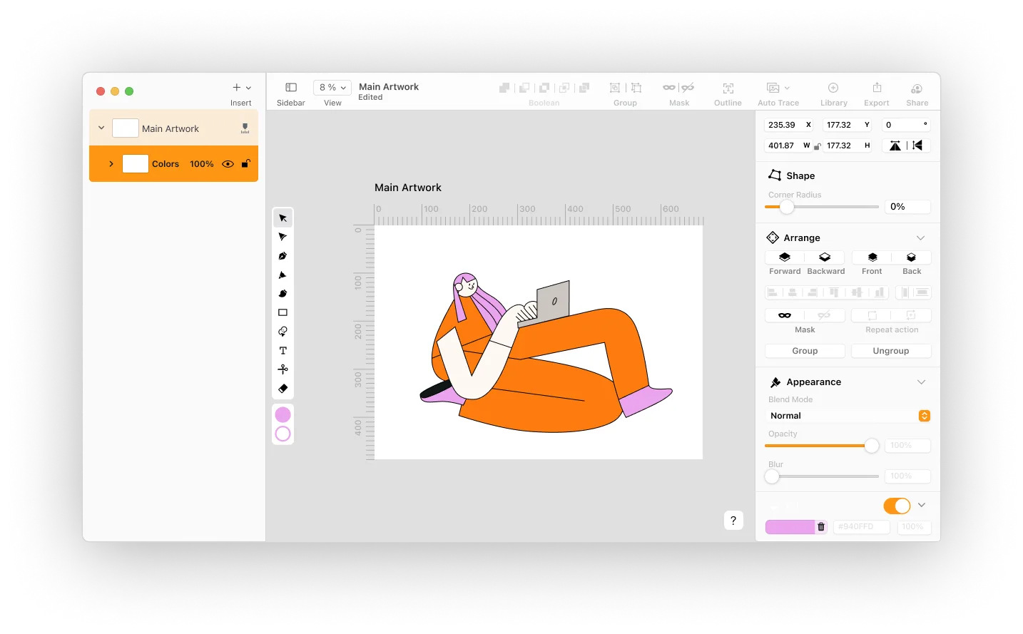 Linearity Curve interface