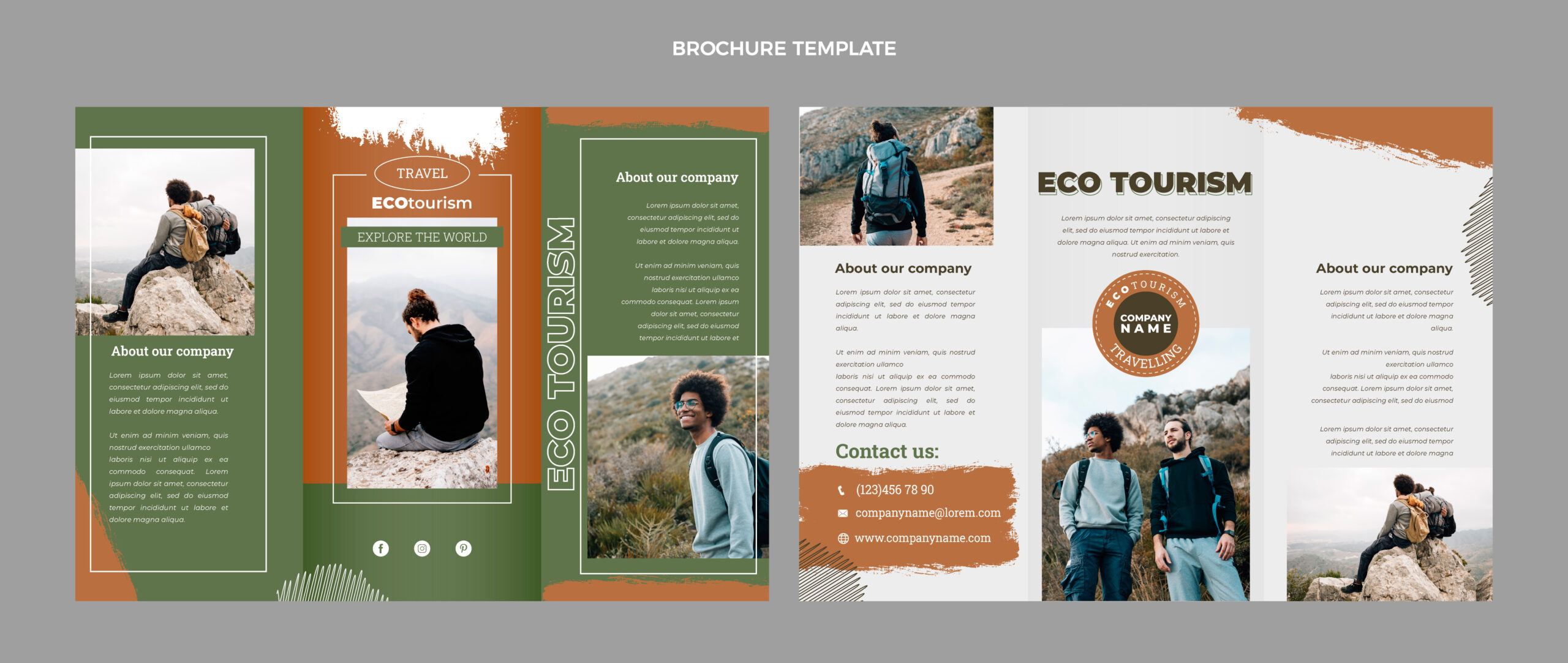 Eco tourism brochure design example