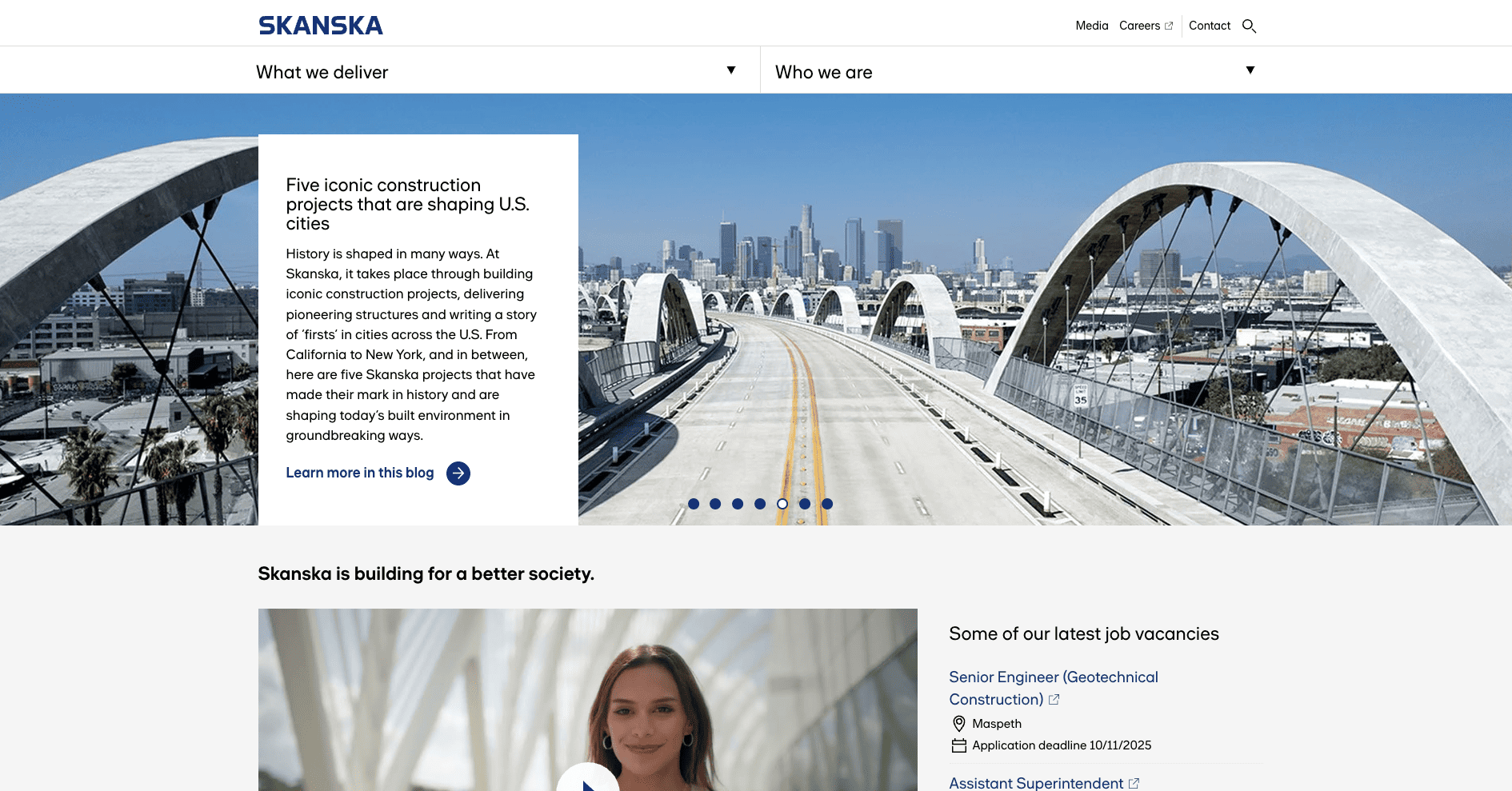 Skanska USA website design