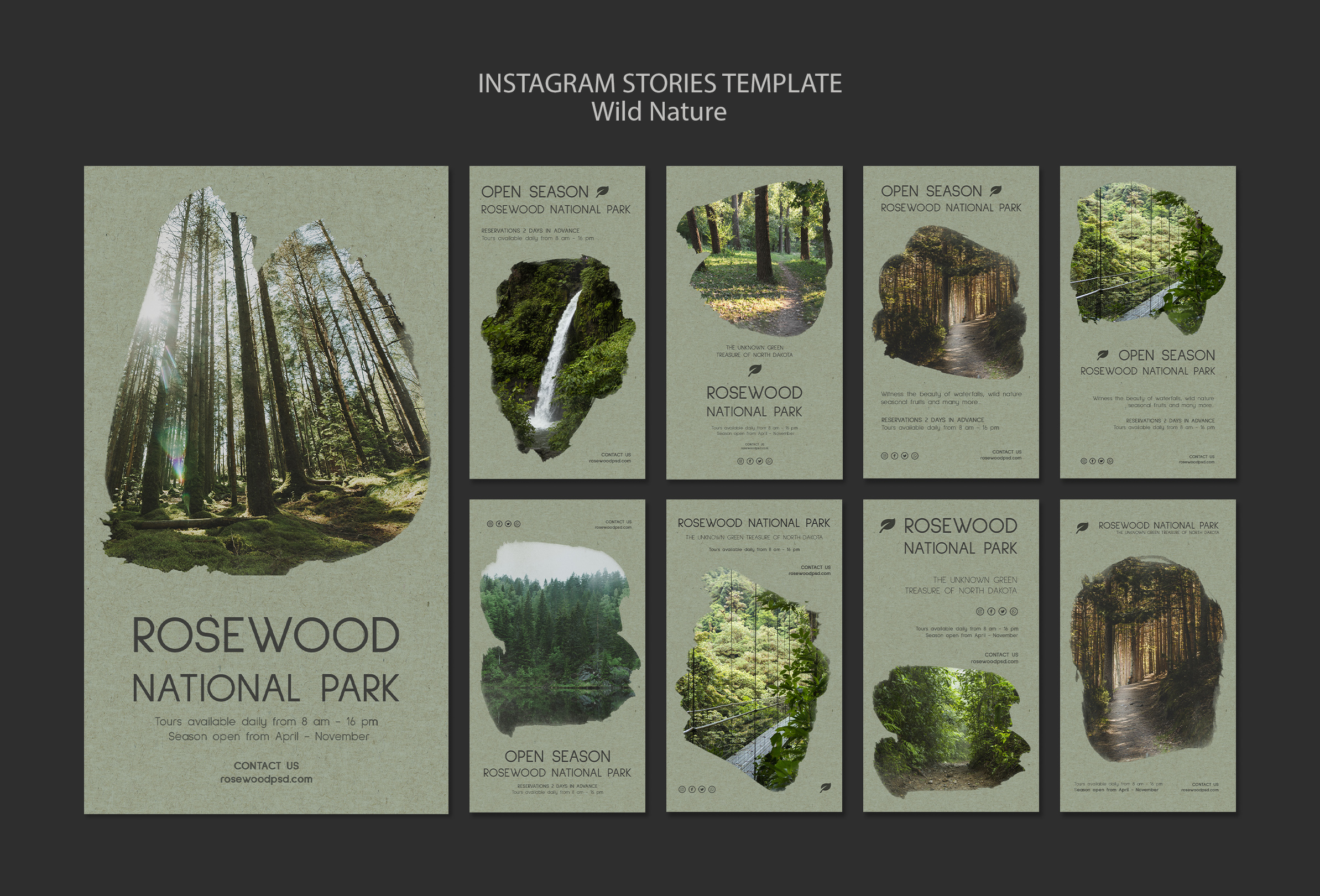 National park brochure design