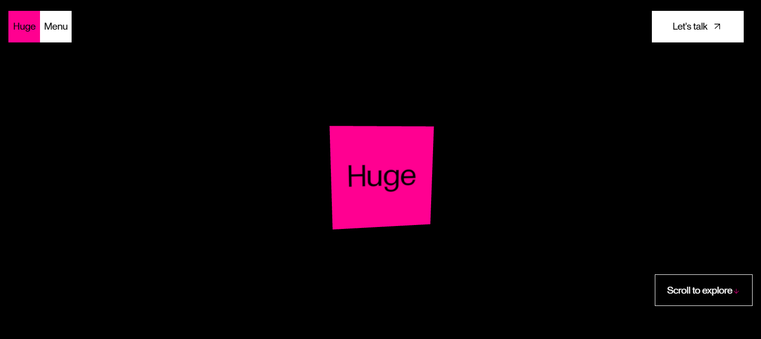 interactive web home page