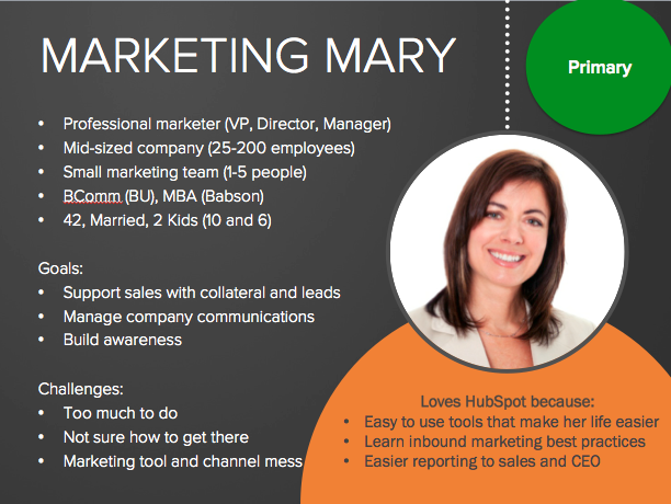 An example of a B2B persona