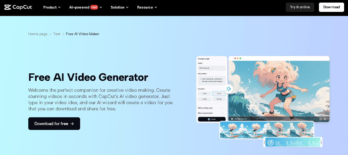 CapCut AI Video Maker