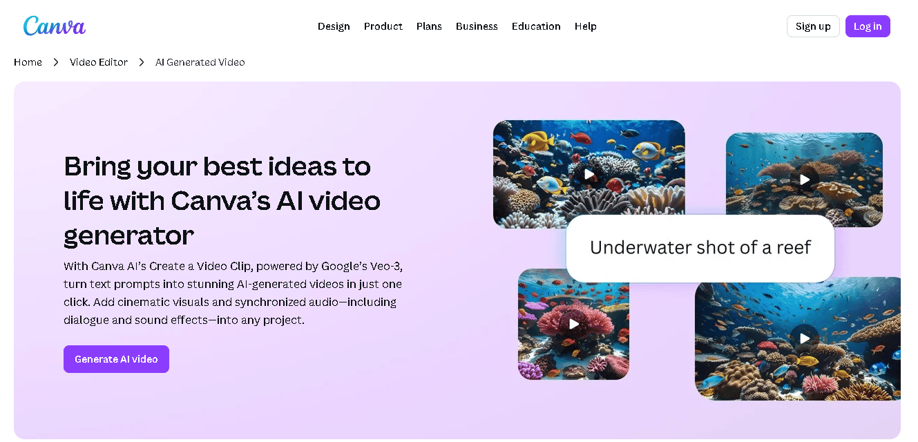 Canva AI Video Generator 