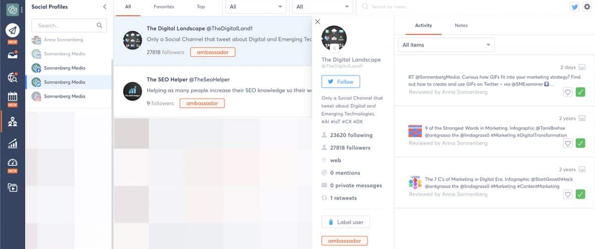 Agorapulse is the monitoring tool to analyze social media