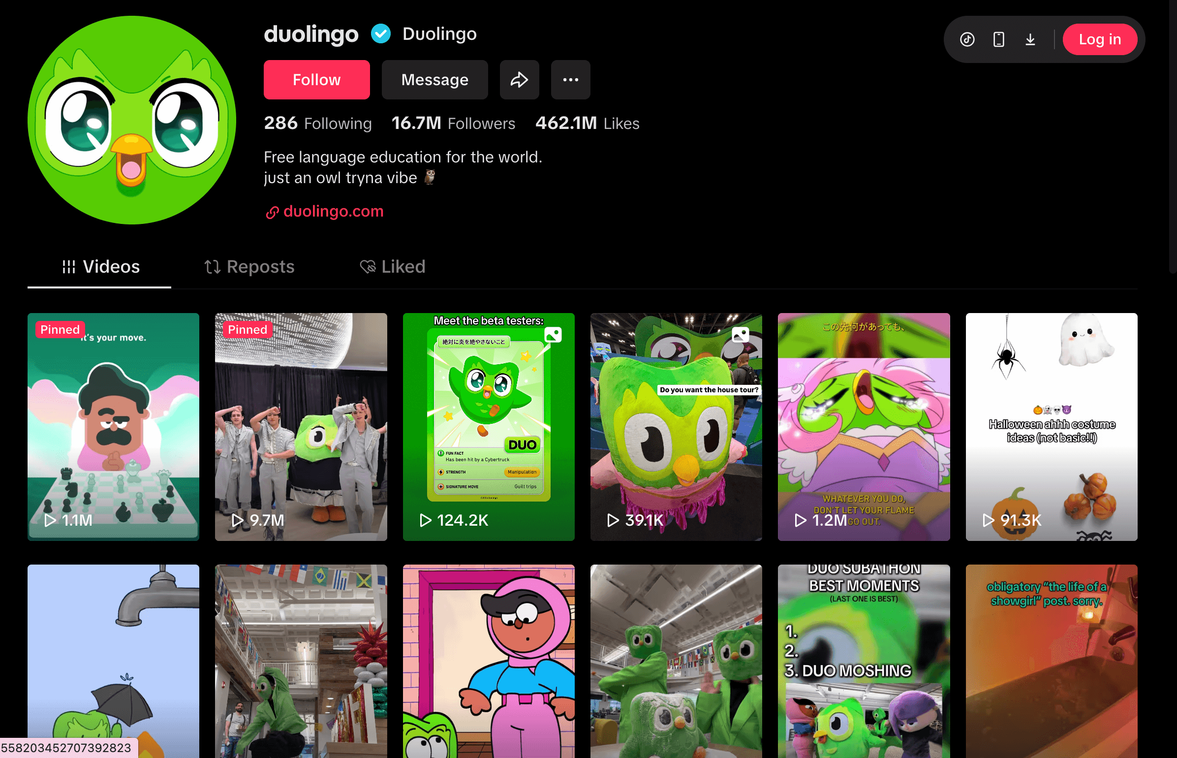 Duolingo employee interacting with the company’s mascot