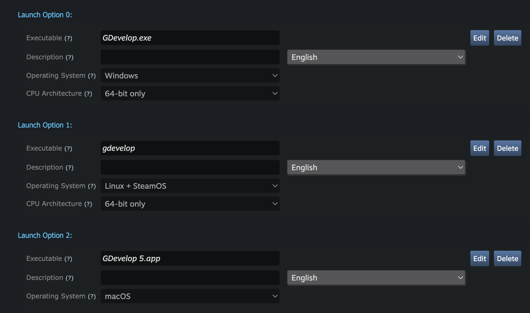 Publishing the game on Steam