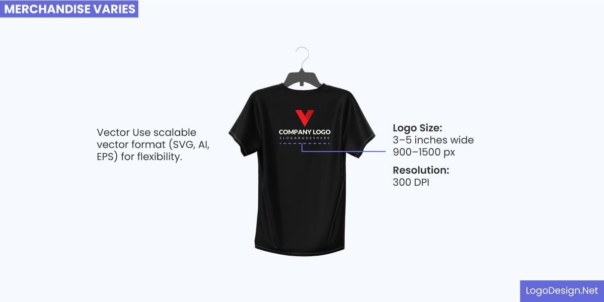 A perfect size logo for t-shirt