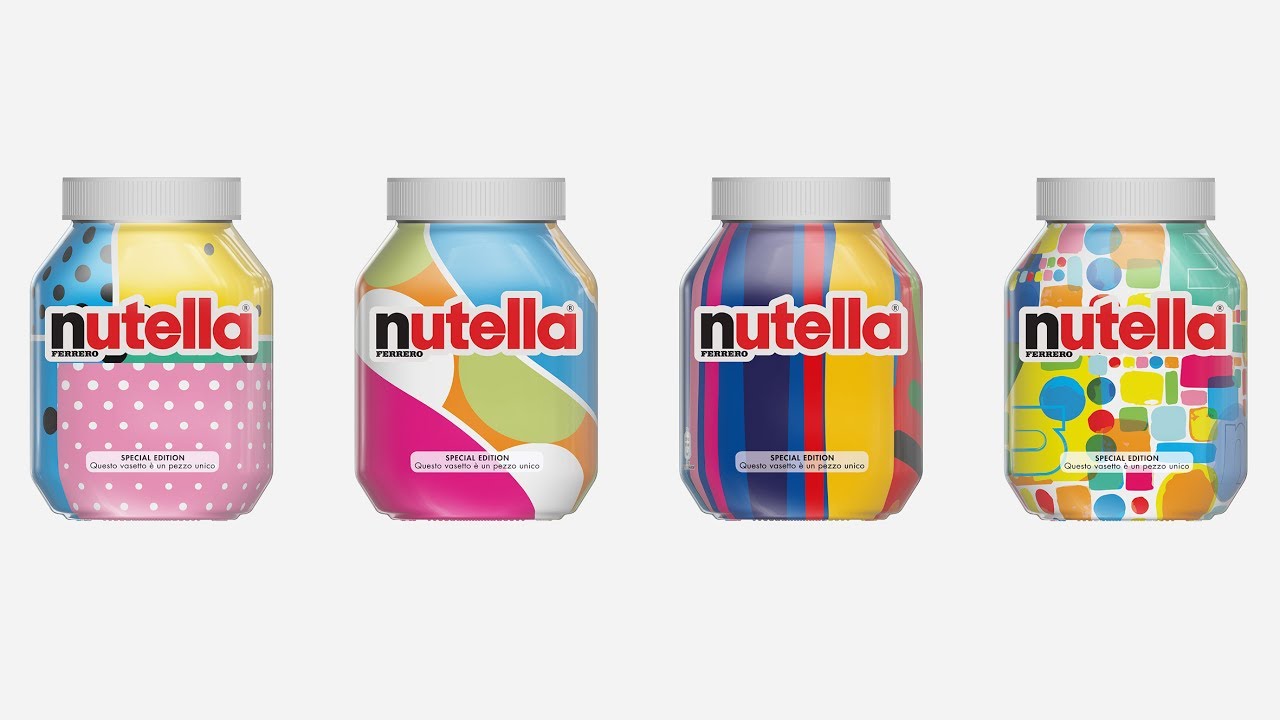 AI-generated Nutella jar designs with unique patterns