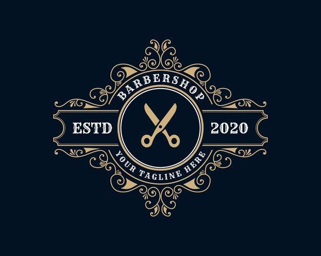 Vintage Urban barbershop logo